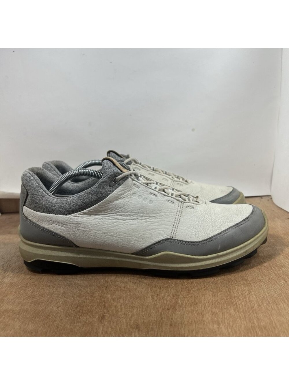 ECCO BIOM Hybrid 3 Mens Spikeless Golf Shoes White Leather EU 45 US 11